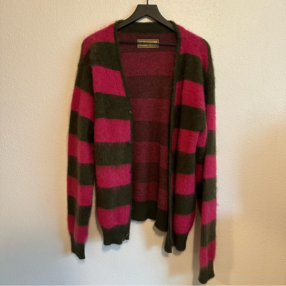 Madeworn Striped red and Brown Men's Sweater